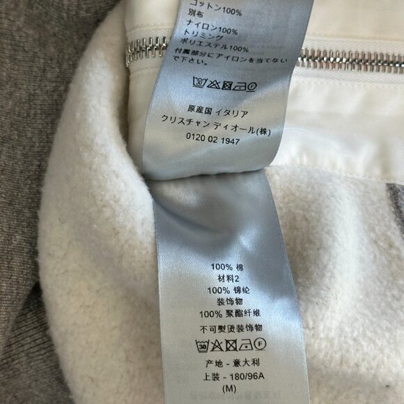 Dior Sacai Grey Embroidered Patch Sweater - Picture 5 of 6